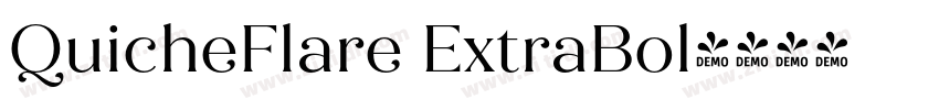 QuicheFlare ExtraBol字体转换